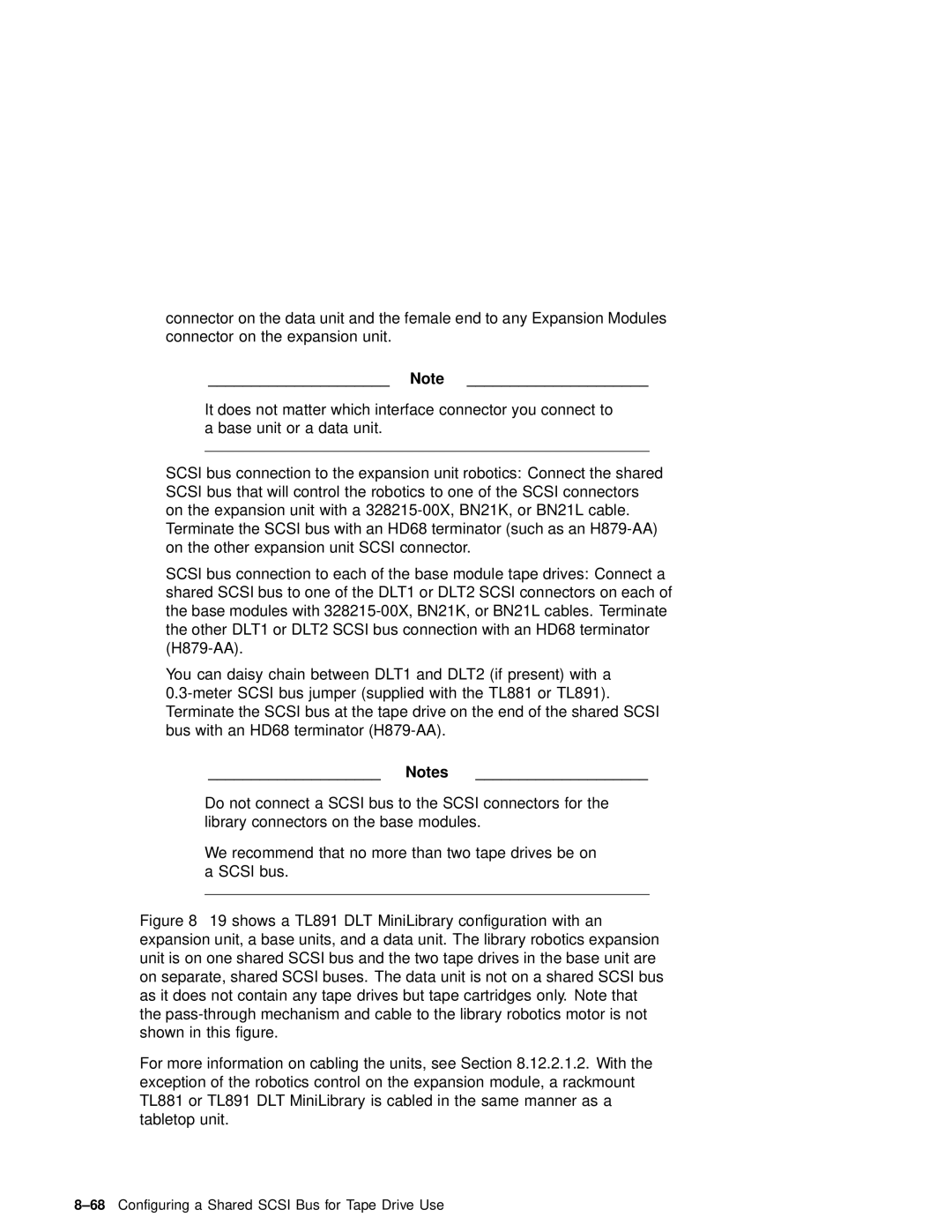 Compaq AA-RHGWC-TE manual 68Configuring a Shared Scsi Bus for Tape Drive Use 