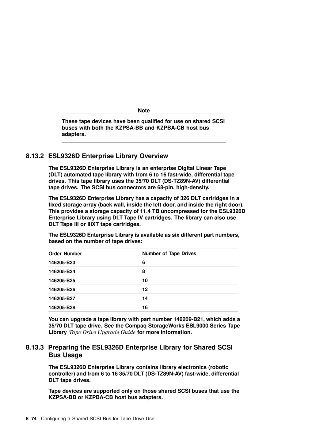 Compaq AA-RHGWC-TE manual 13.2 ESL9326D Enterprise Library Overview 