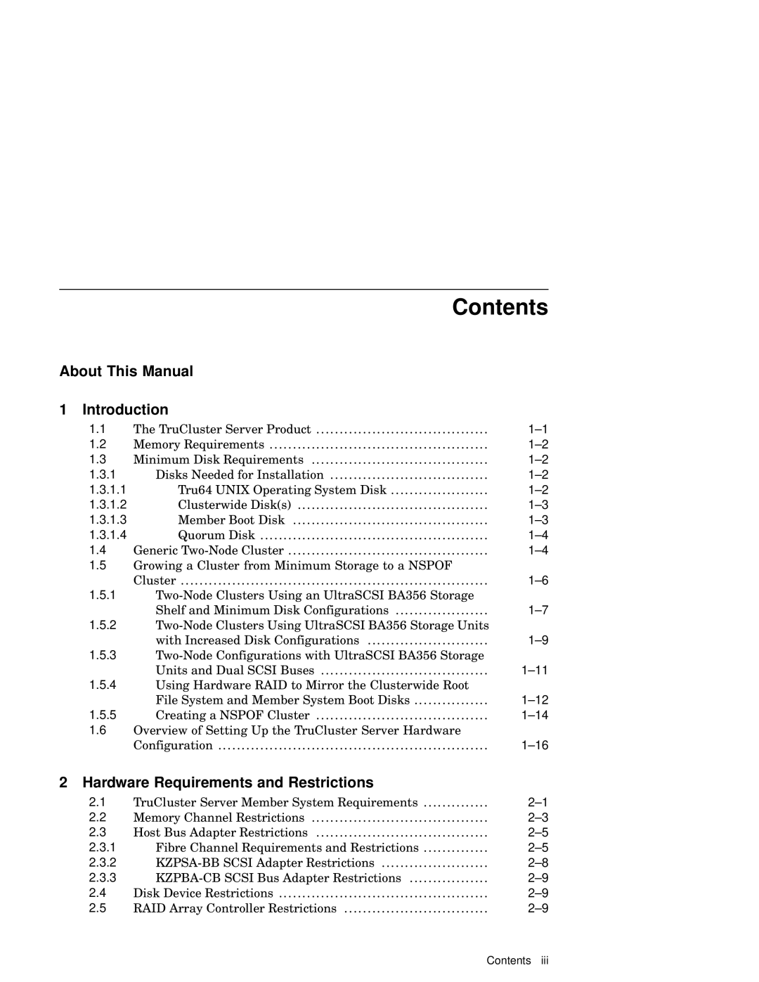 Compaq AA-RHGWC-TE manual Contents 