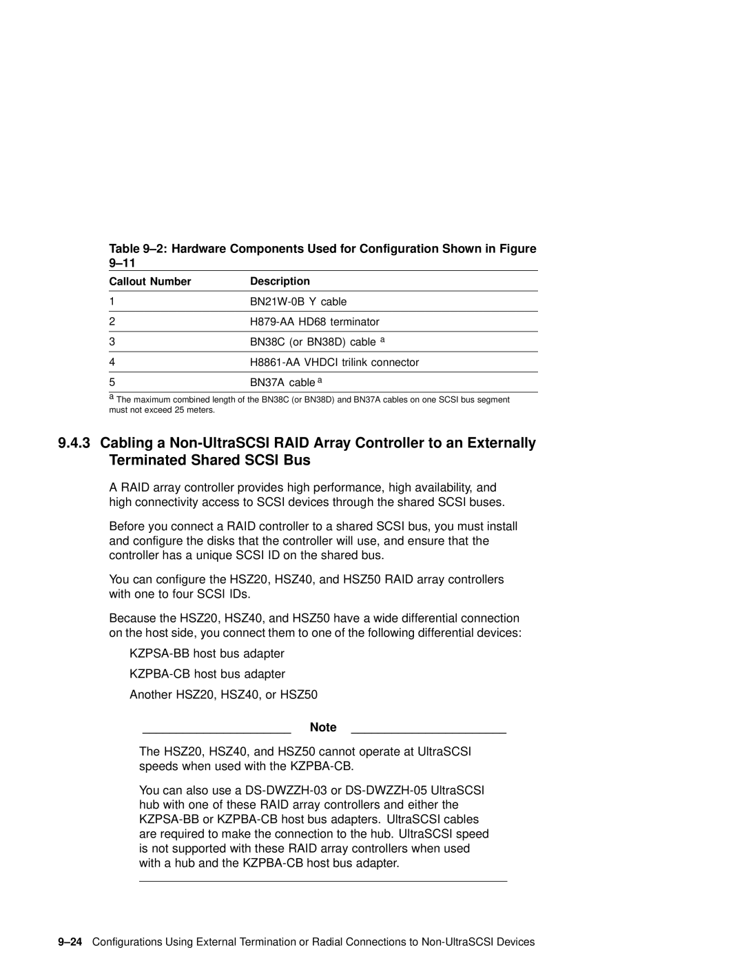 Compaq AA-RHGWC-TE manual Hardware Components Used for Configuration Shown in Figure, BN37A cable a 