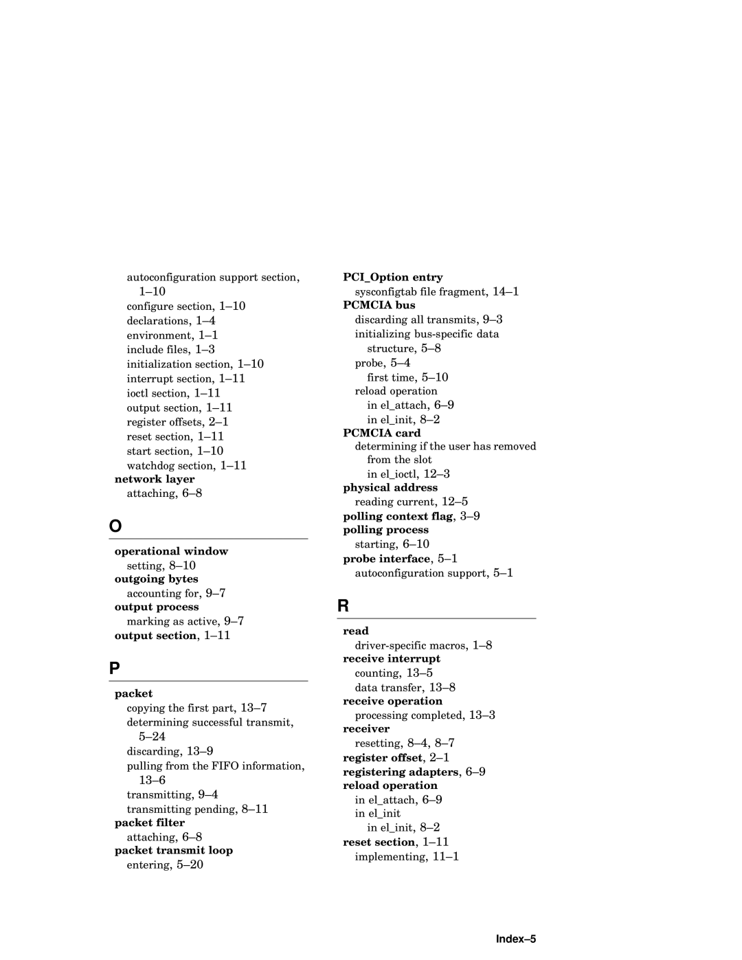 Compaq AA-RNG2A-TE manual Packet, Index-5 