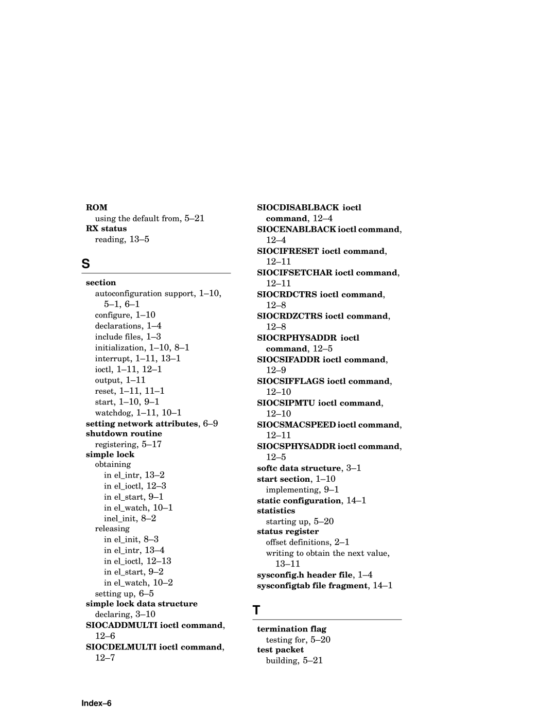 Compaq AA-RNG2A-TE manual Rom, Index-6 