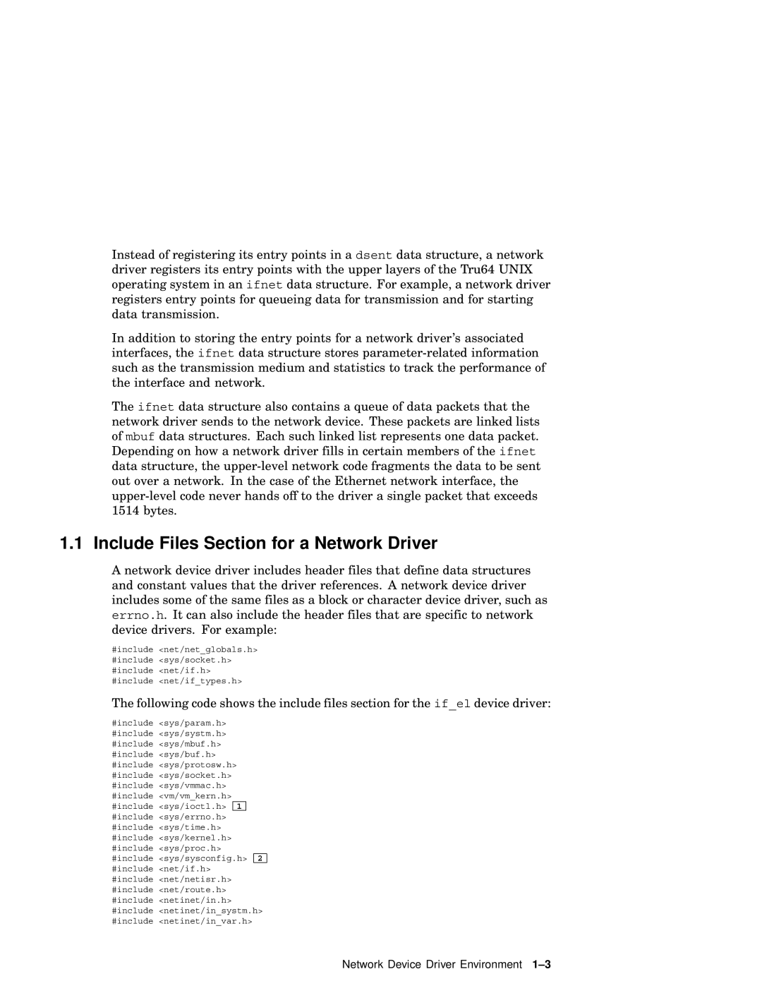 Compaq AA-RNG2A-TE manual Include Files Section for a Network Driver 