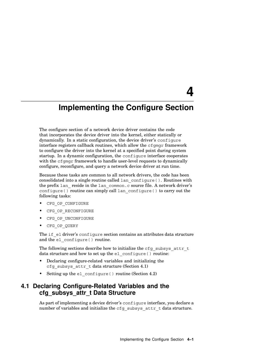 Compaq AA-RNG2A-TE manual Implementing the Configure Section 