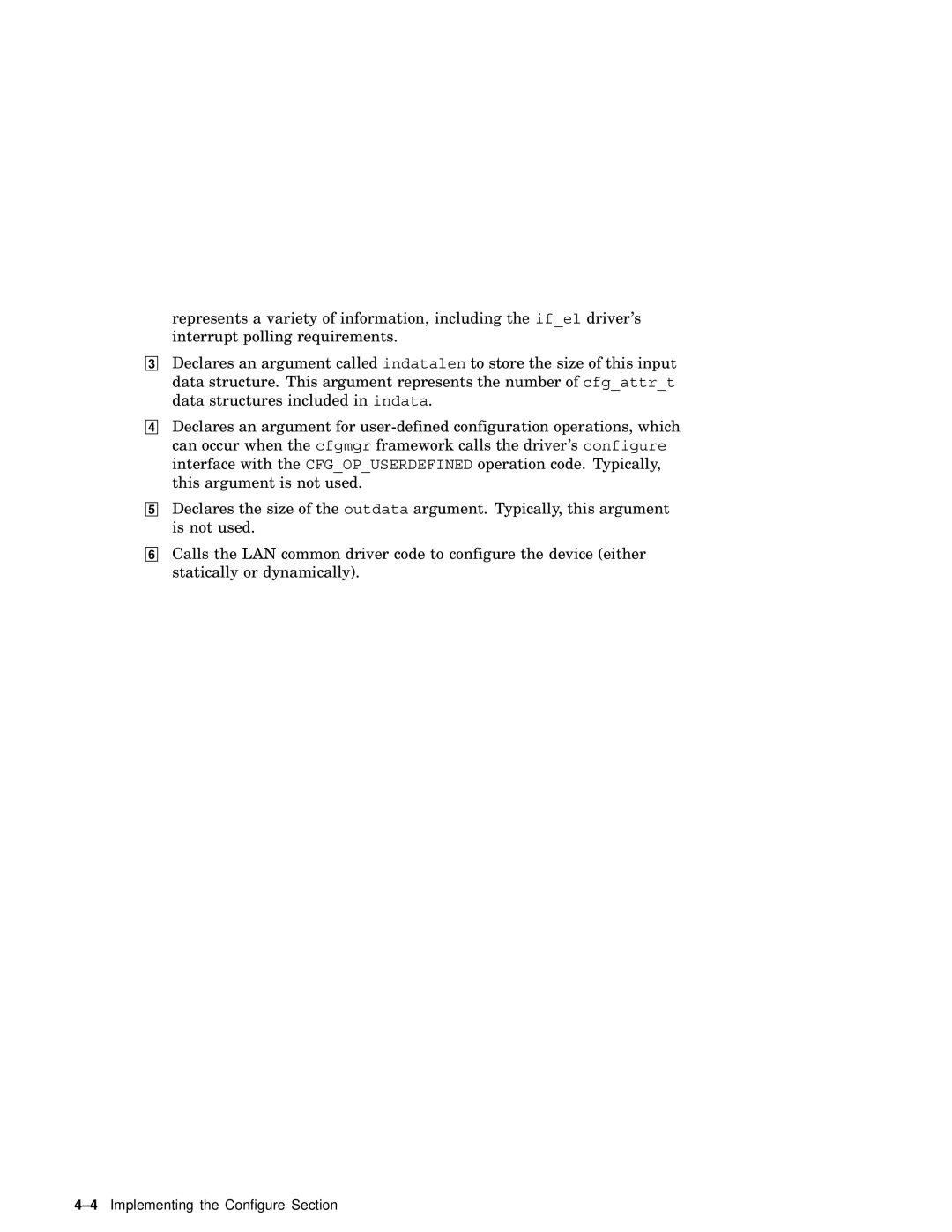 Compaq AA-RNG2A-TE manual 4Implementing the Configure Section 