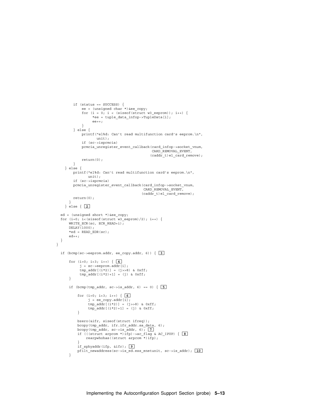 Compaq AA-RNG2A-TE manual Implementing the Autoconfiguration Support Section probe 