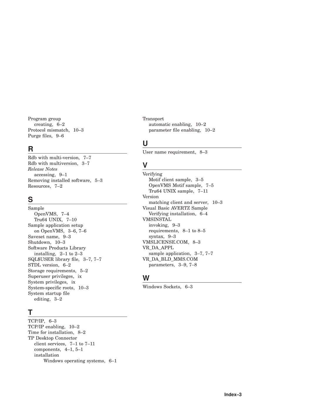 Compaq AAPG9DKTE manual Index-3 