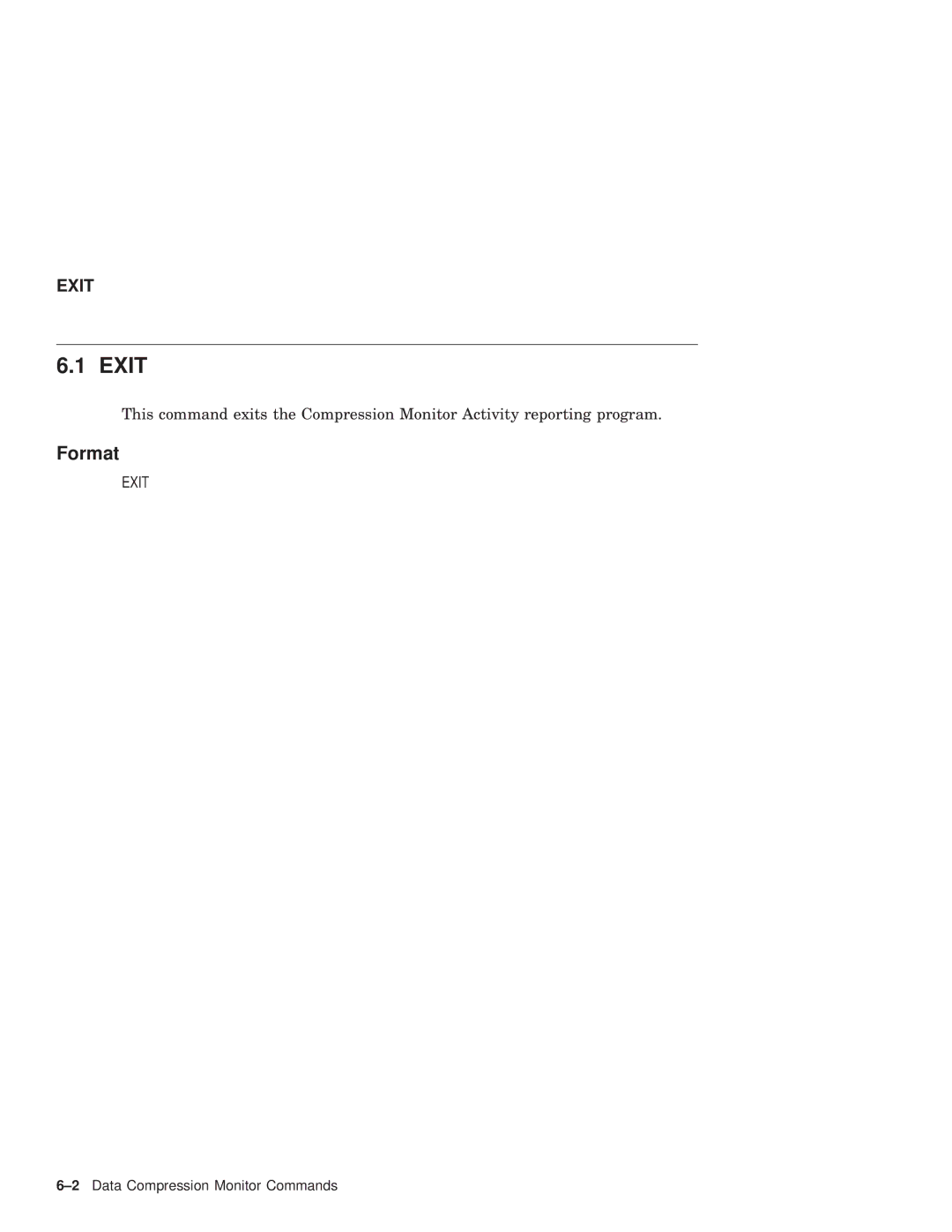 Compaq AAPVNFGTE manual Exit, Format 