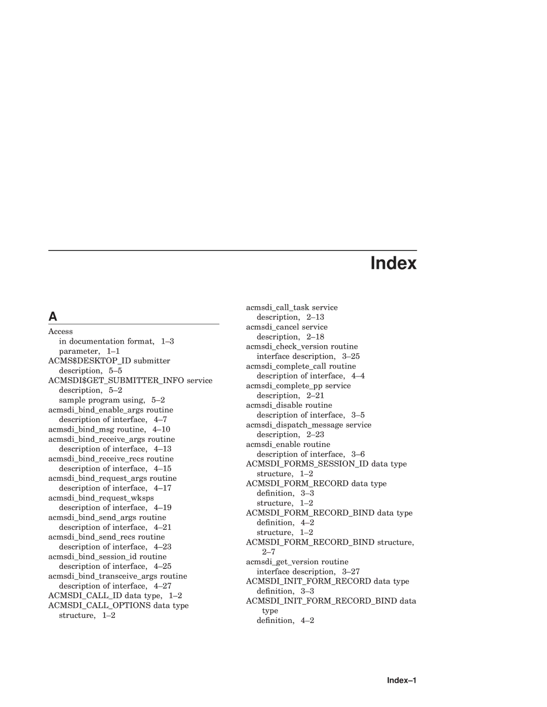 Compaq AAPVNFGTE manual Index-1 