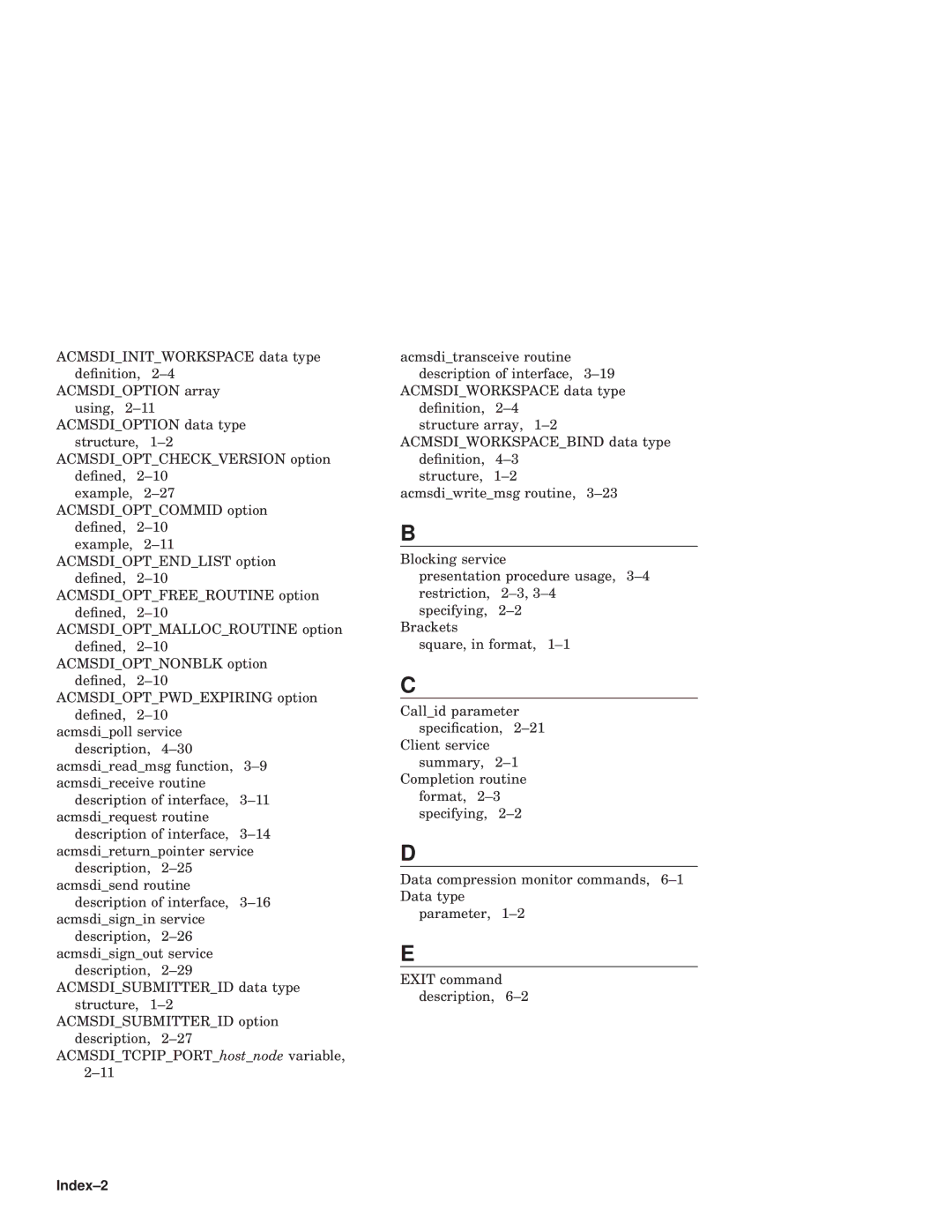 Compaq AAPVNFGTE manual Index-2 