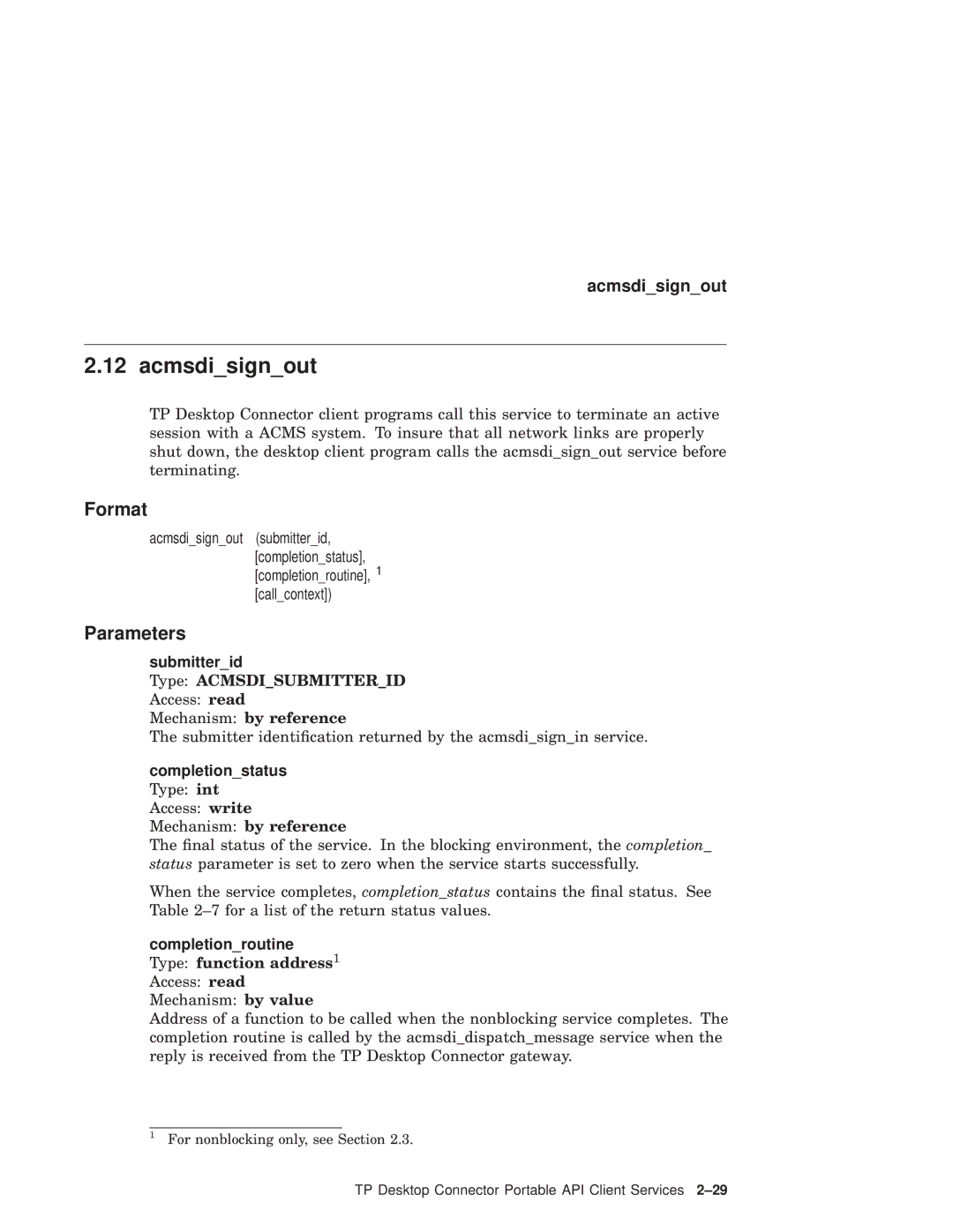 Compaq AAPVNFGTE manual Acmsdisignout, Format 