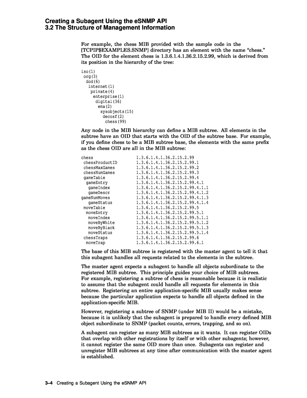 Compaq AAR04BCTE manual Creating a Subagent Using the eSNMP API, The Structure of Management Information 