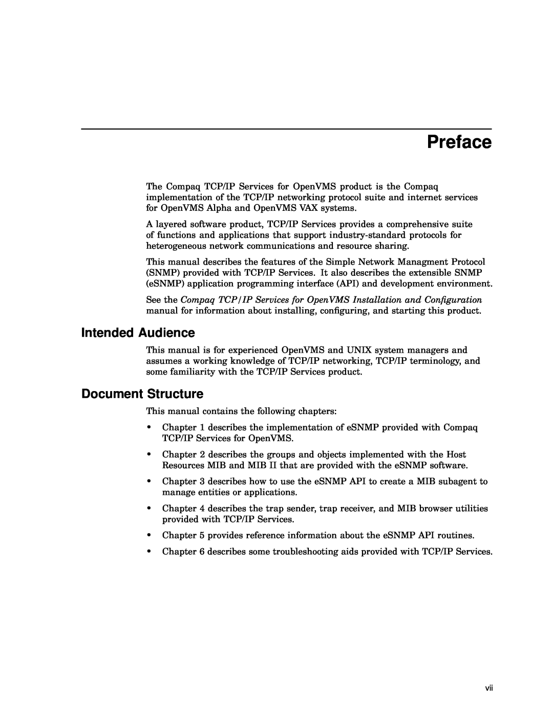 Compaq AAR04BCTE manual Preface, Intended Audience, Document Structure 