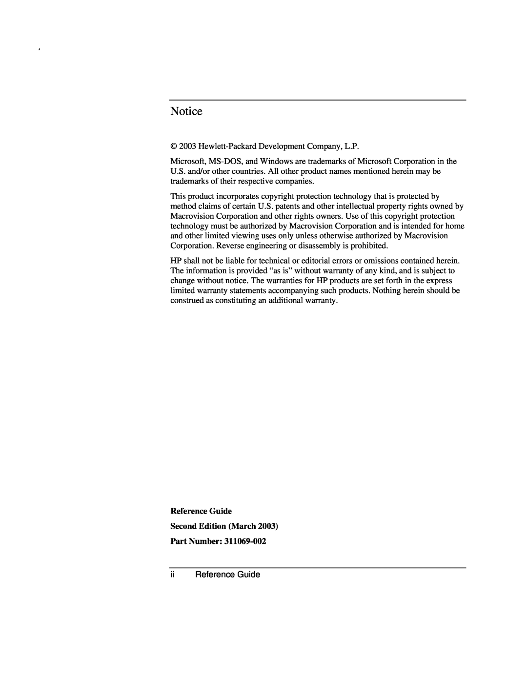 Compaq AMC20493-KT5 manual Reference Guide Second Edition March Part Number 