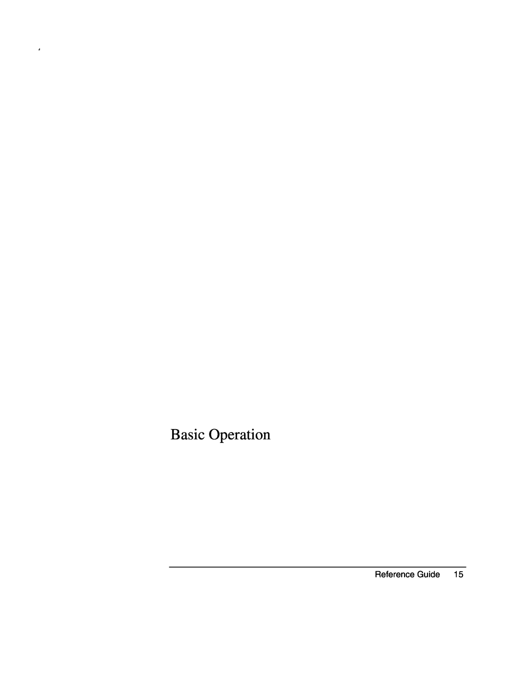 Compaq AMC20493-KT5 manual Basic Operation, Reference Guide 