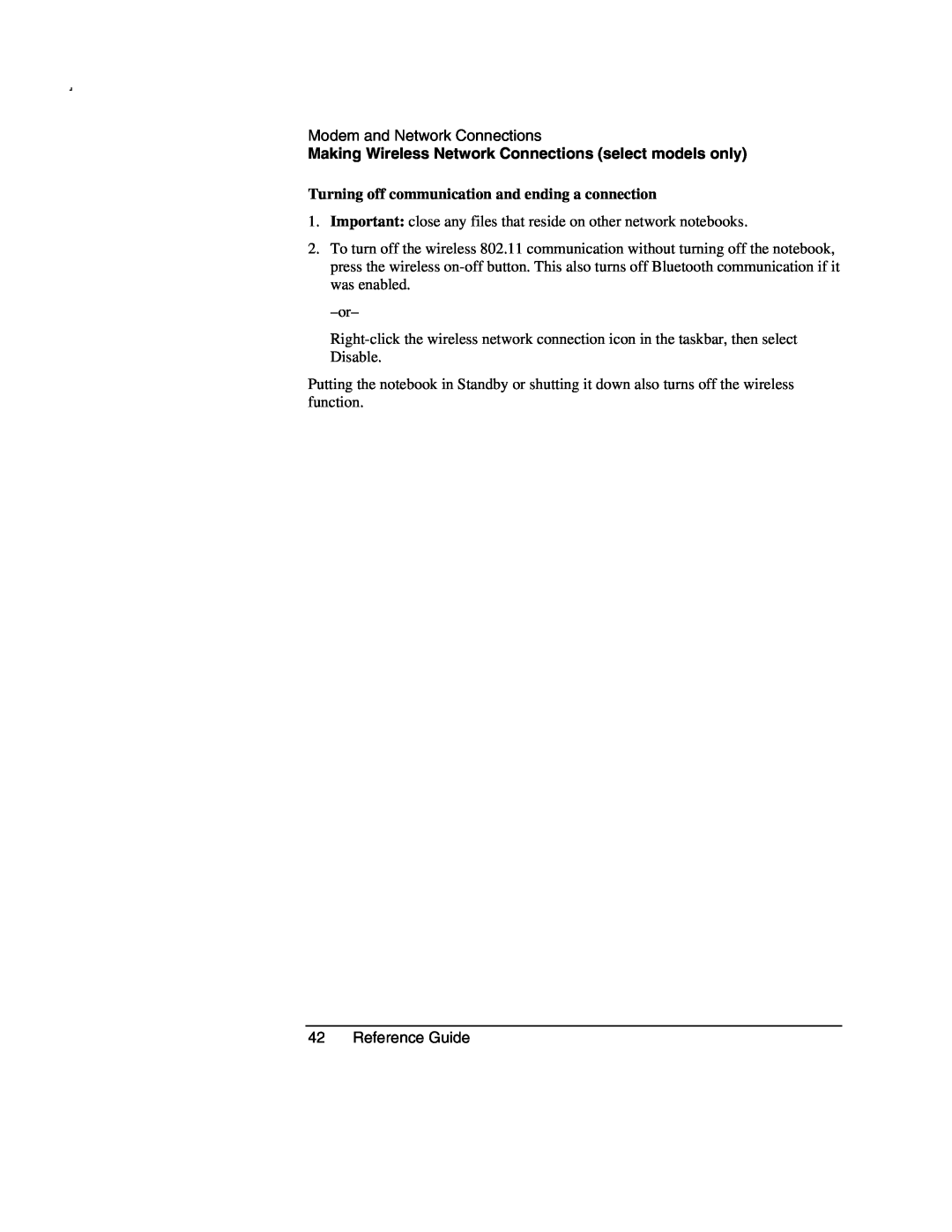 Compaq AMC20493-KT5 manual Turning off communication and ending a connection 