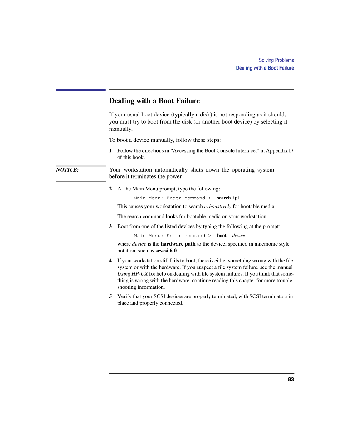 Compaq C180, C240, C200, C360, C160 manual Dealing with a Boot Failure 