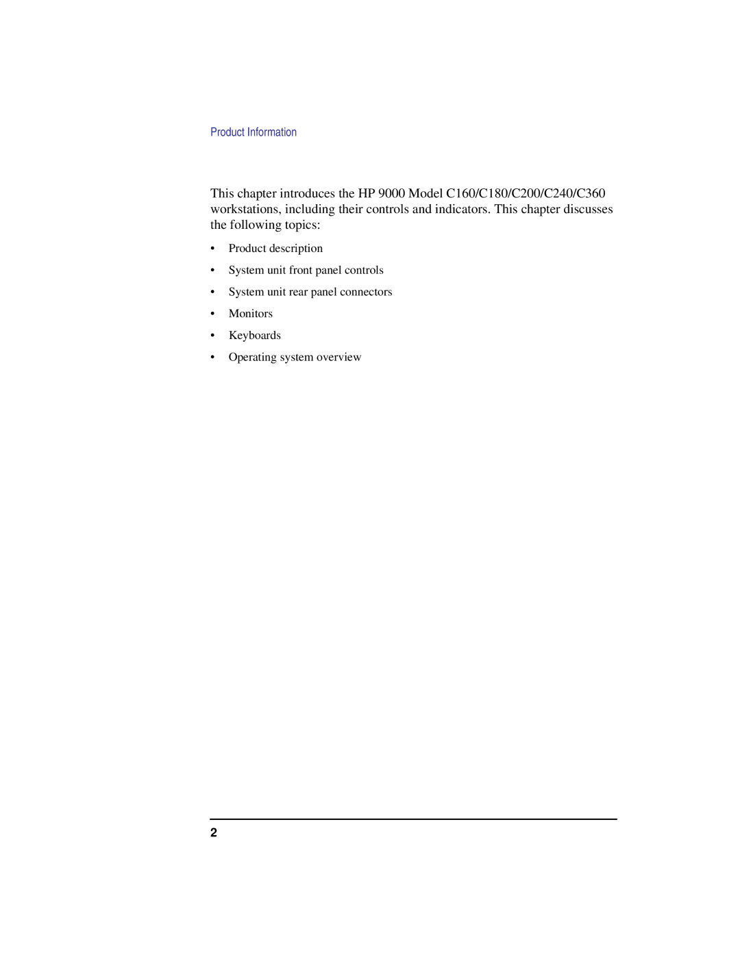 Compaq C240, C180, C200, C360, C160 manual Product Information 