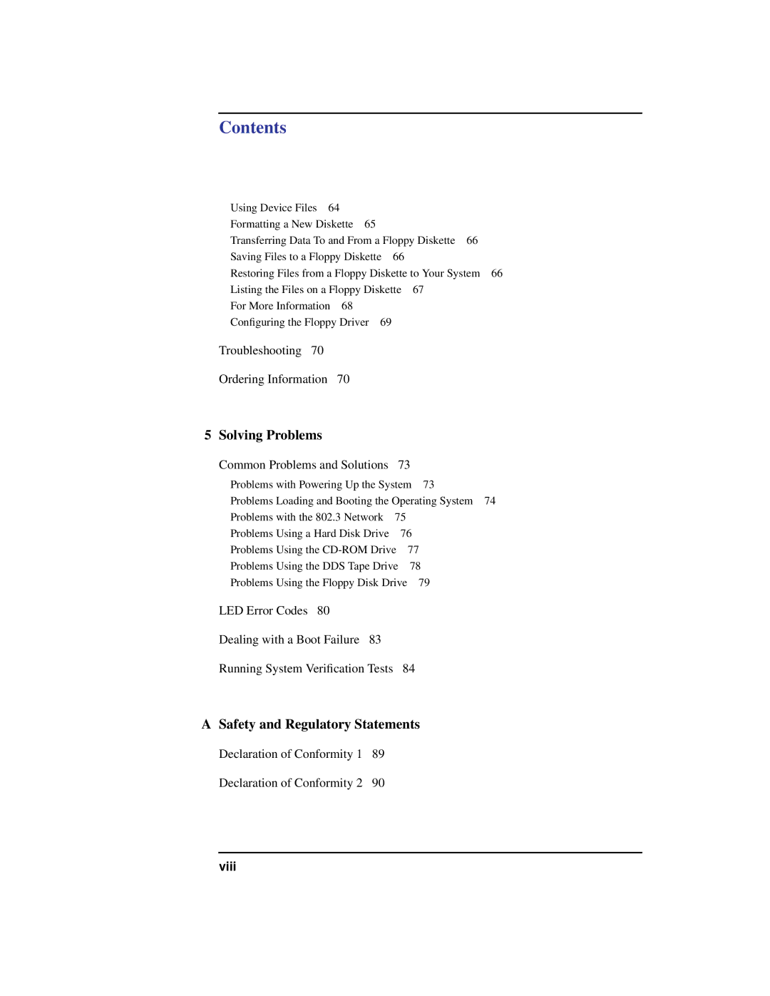 Compaq C360, C240, C180, C200, C160 manual Solving Problems, Safety and Regulatory Statements 