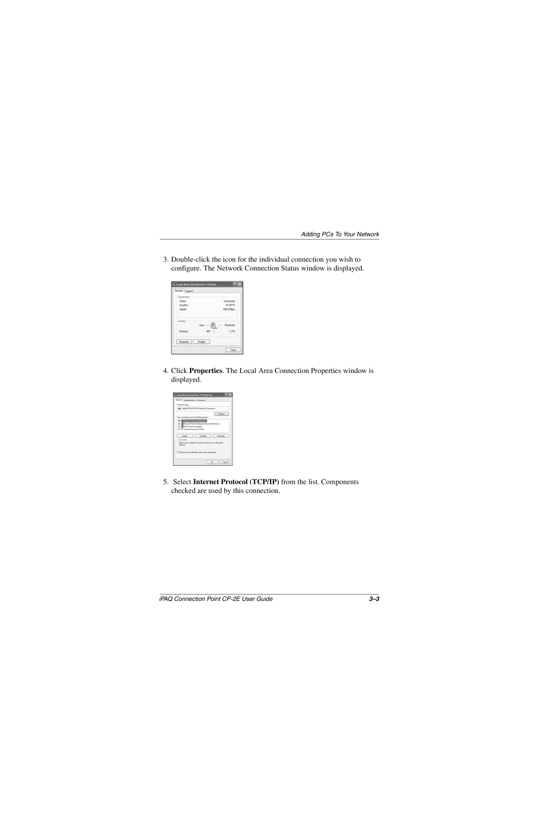 Compaq CP-2E manual Adding PCs To Your Network 