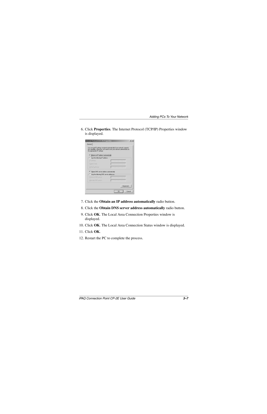 Compaq CP-2E manual Adding PCs To Your Network 