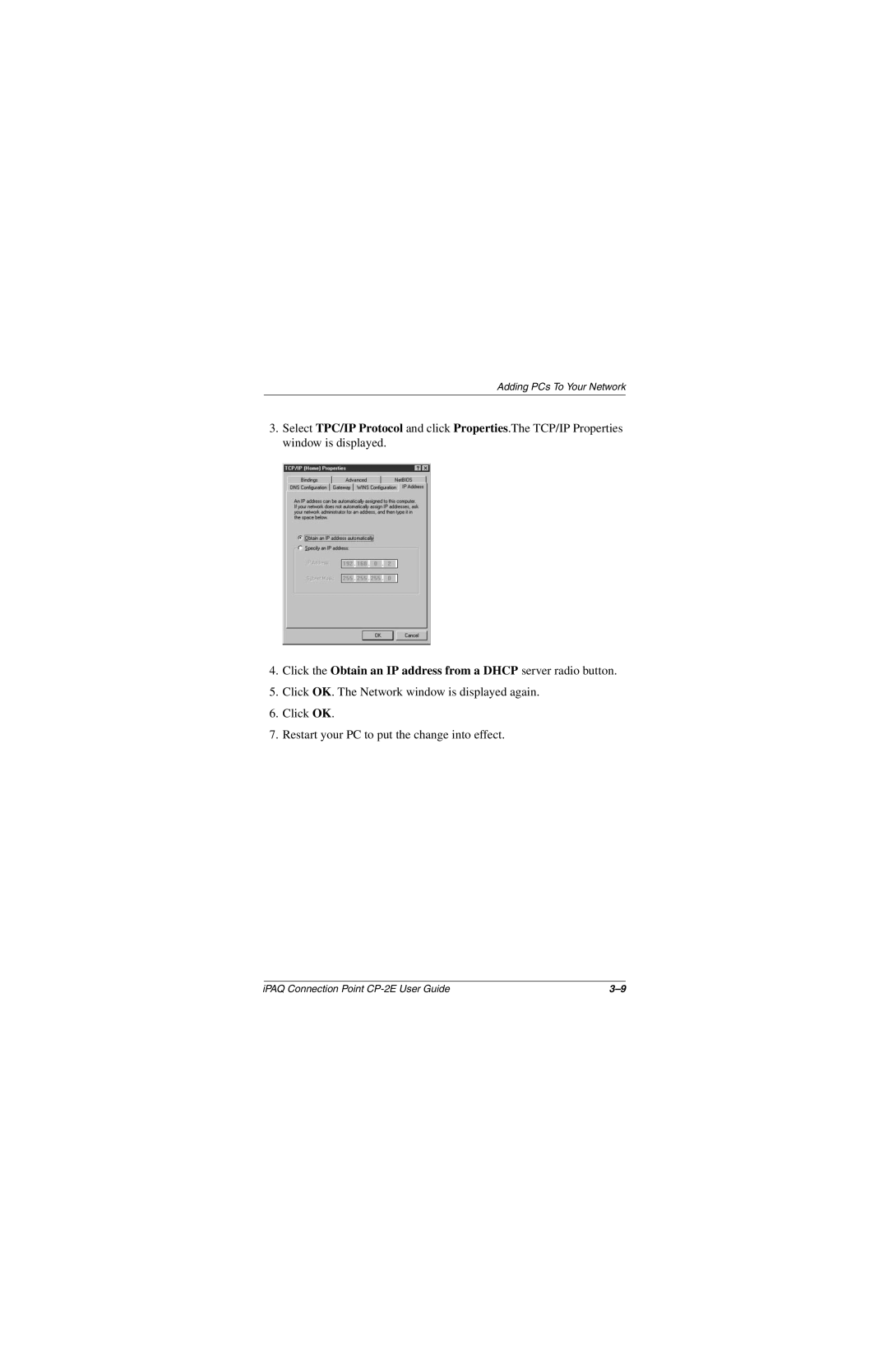 Compaq CP-2E manual Adding PCs To Your Network 