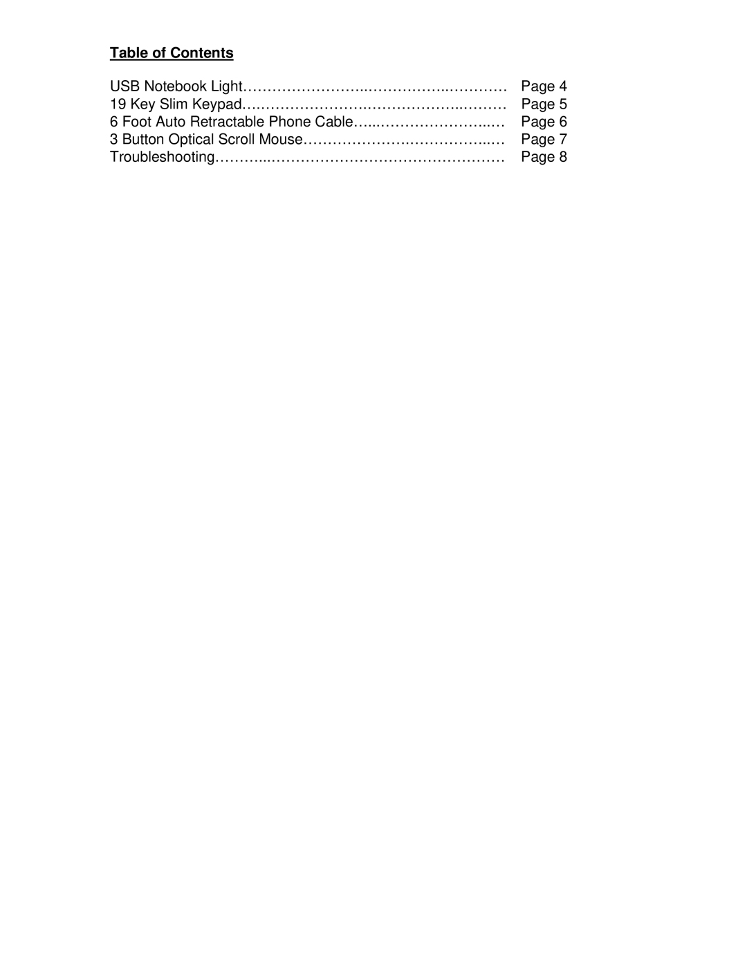 Compaq CPQ04MAK manual Table of Contents 