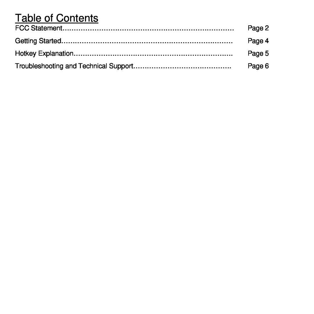 Compaq CPQ135KB manual Table of Contents, Page 