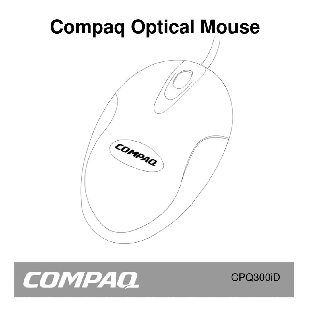 Compaq CPQ300iD manual Compaq Optical Mouse 