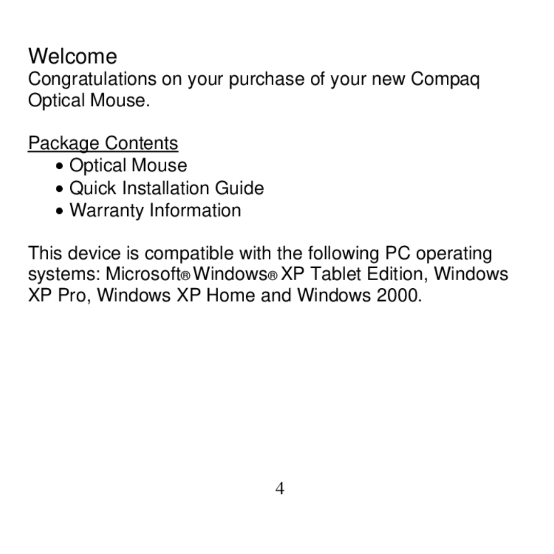 Compaq CPQ300iD manual Welcome 