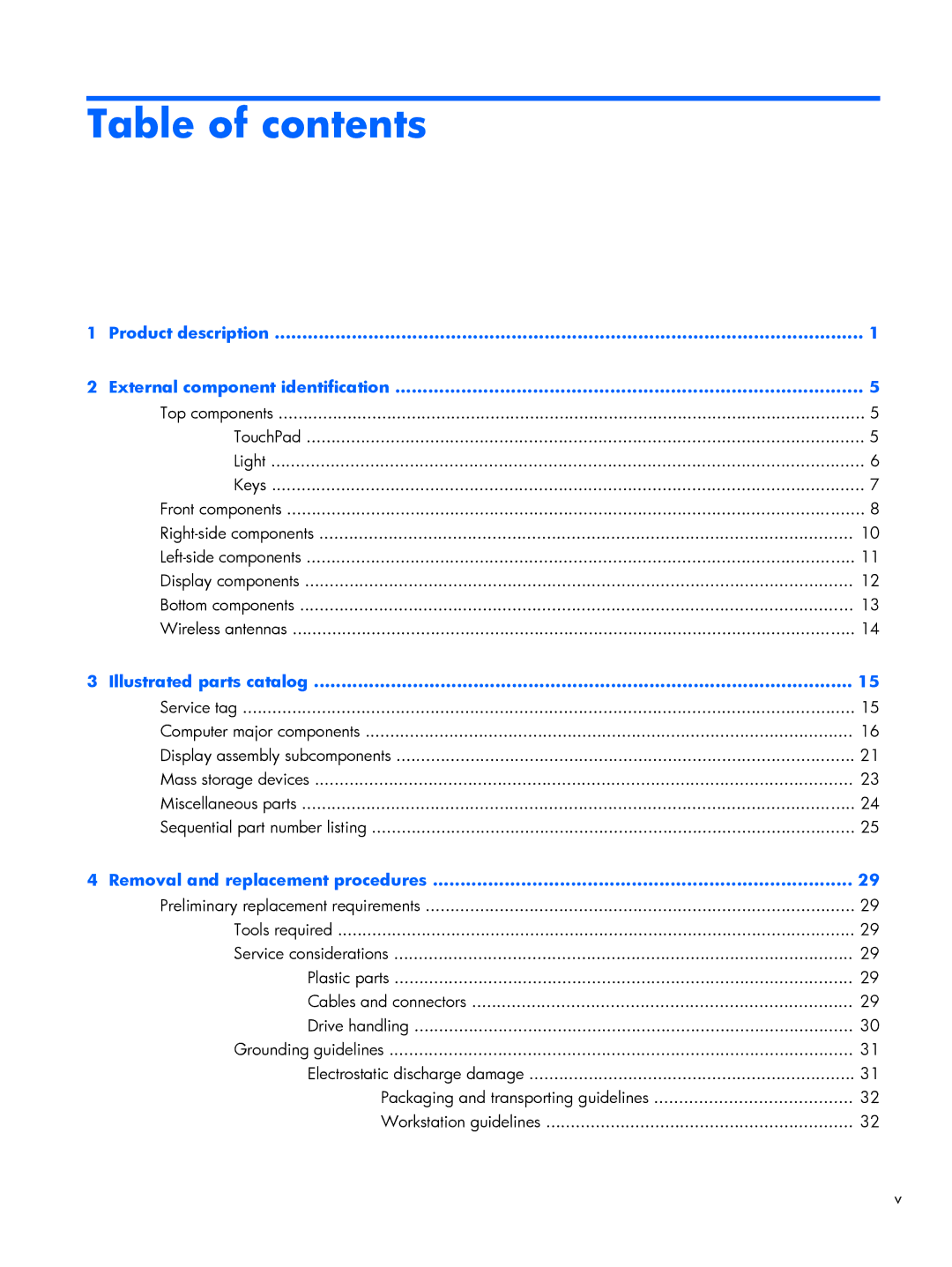 Compaq 102, CQ10 manual Table of contents 