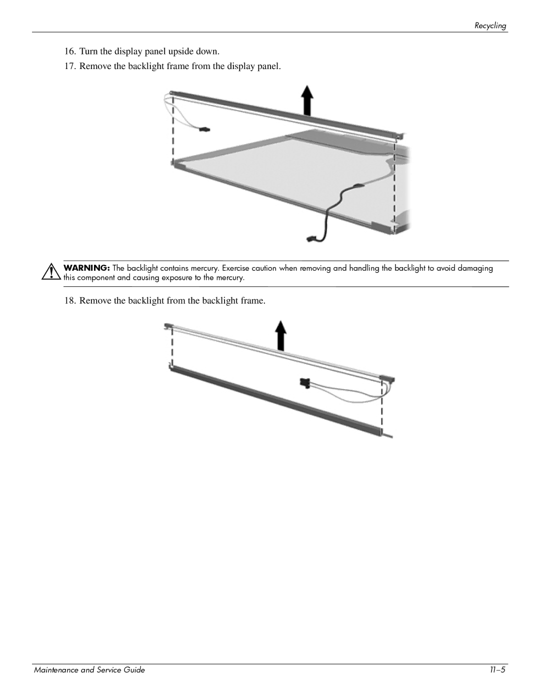 Compaq CQ20 manual Maintenance and Service Guide 11-5 