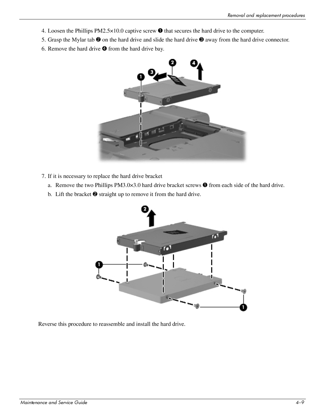 Compaq CQ20 manual Removal and replacement procedures 