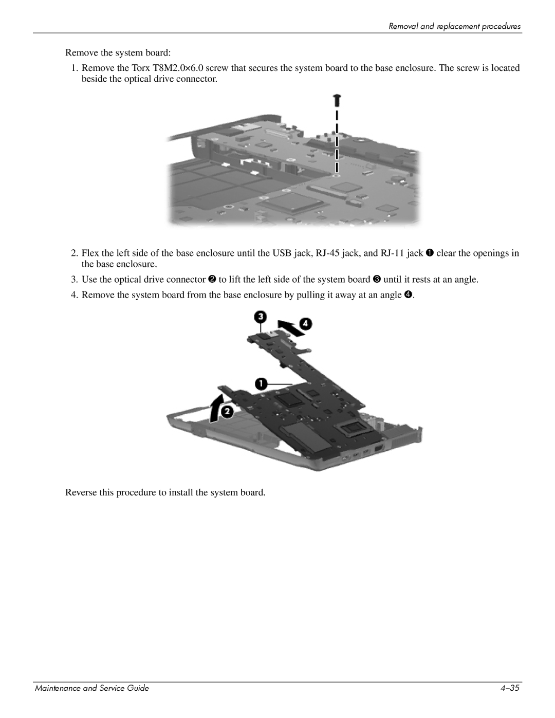 Compaq CQ20 manual Removal and replacement procedures 