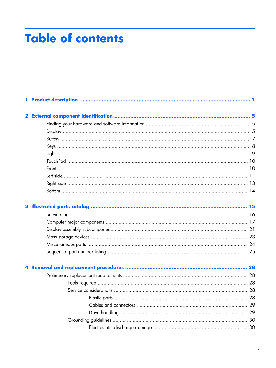 Compaq CQ58 manual Table of contents 