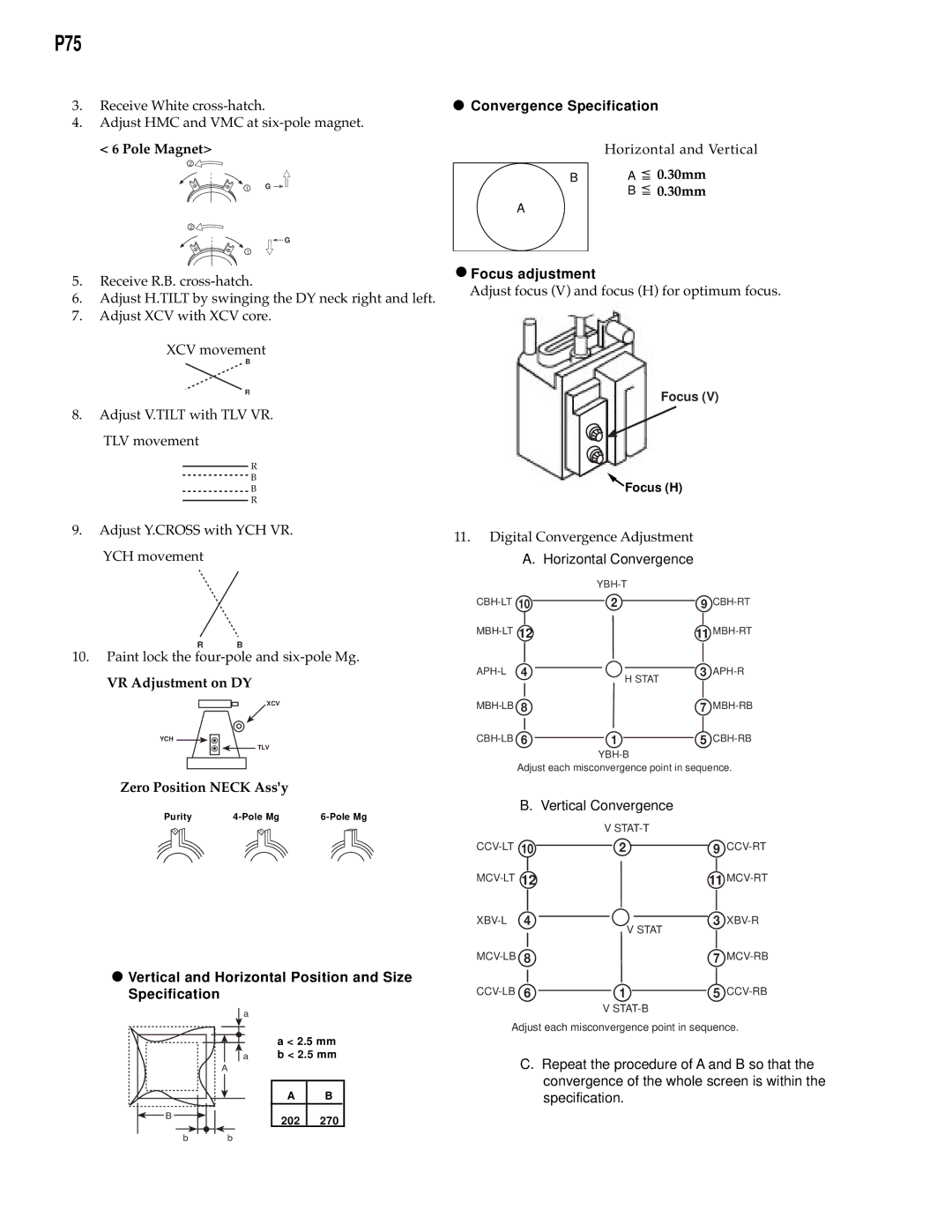 Compaq D-1H specifications Vertical and Horizontal Position and Size 