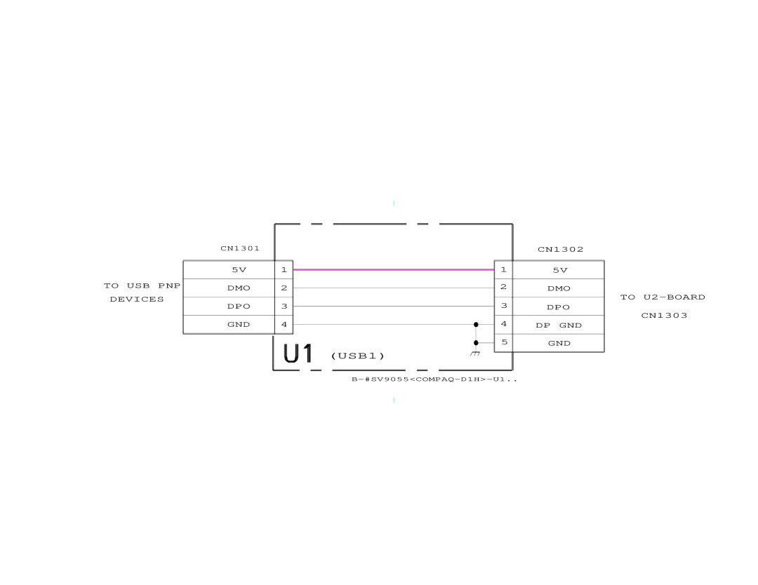 Compaq D-1H specifications USB1 