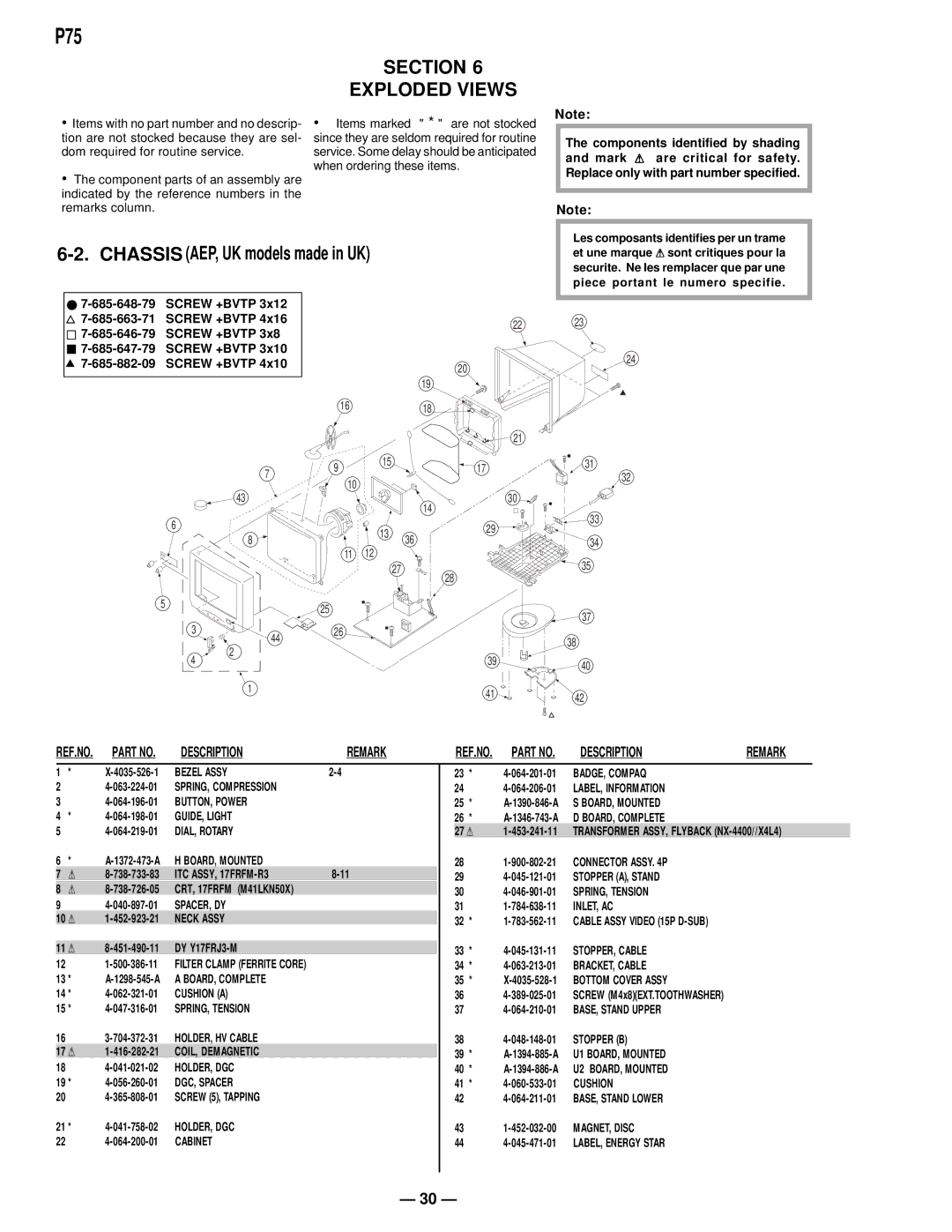 Compaq D-1H specifications Chassis AEP, UK models made in UK 