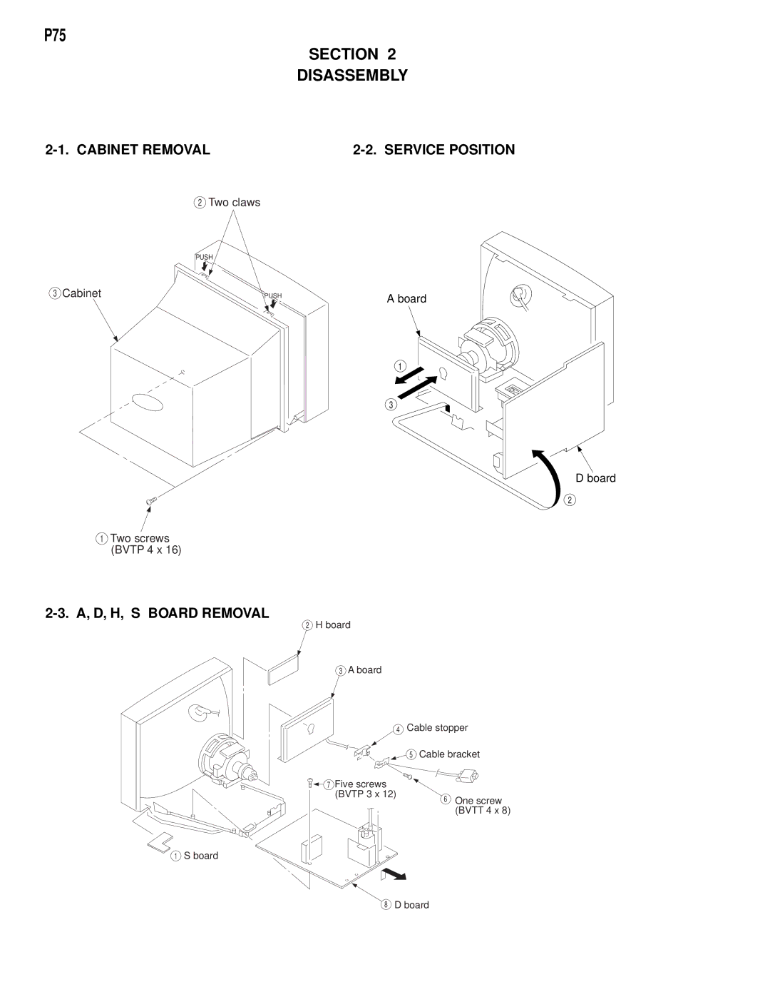 Compaq D-1H specifications Section Disassembly 