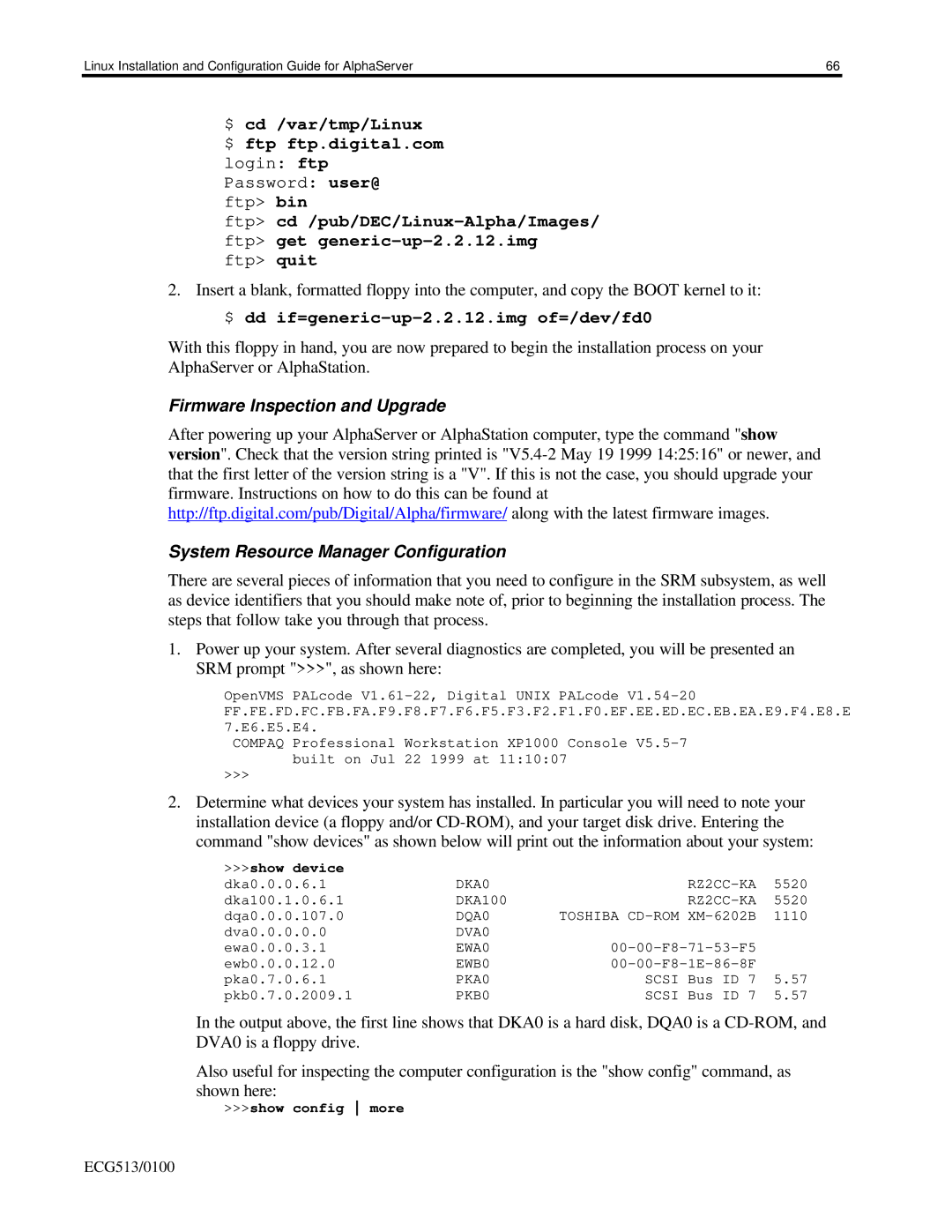 Compaq DS10, ES40, DS20E appendix DKA0 RZ2CC-KA 