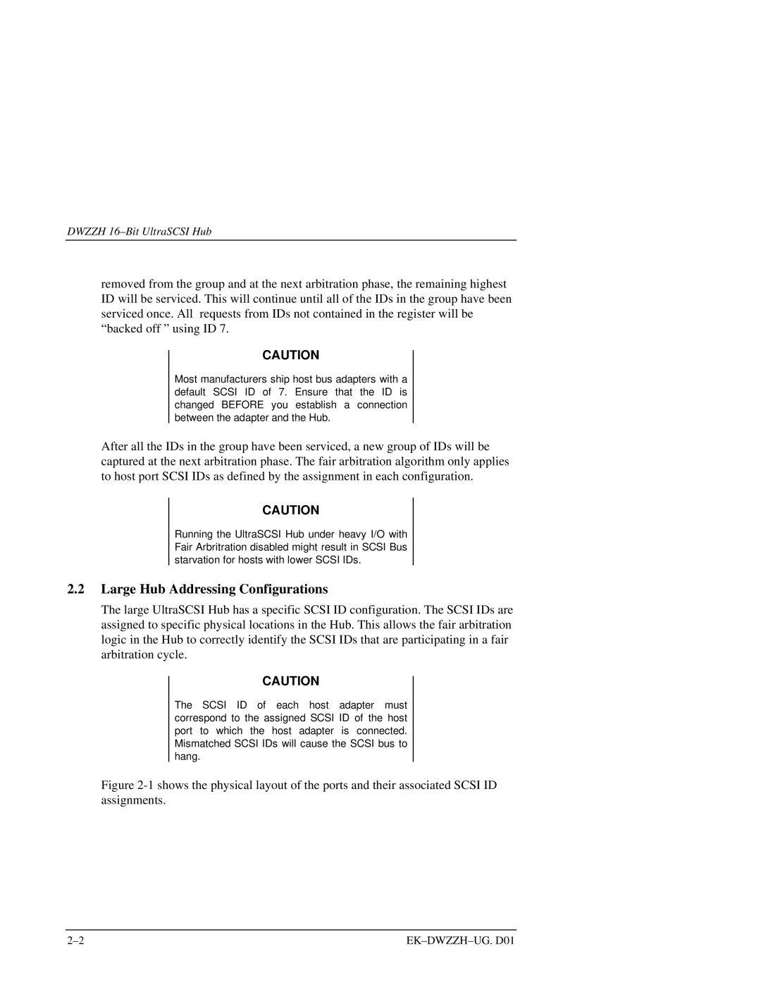 Compaq DWZZH manual Large Hub Addressing Configurations 