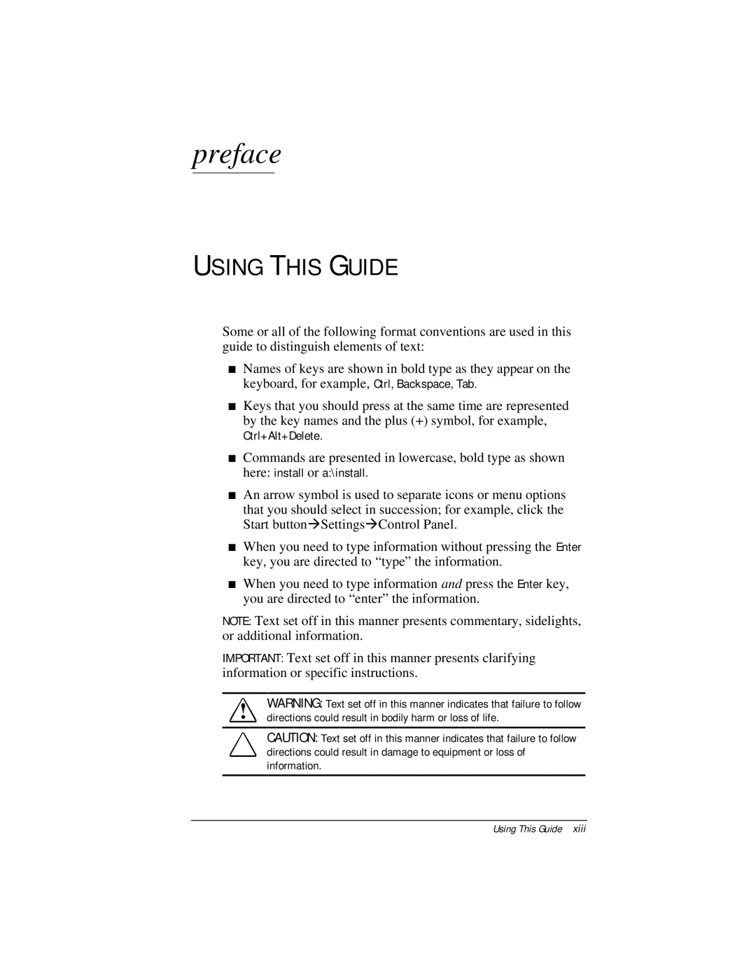 Compaq E500 specifications Preface, Using this Guide 