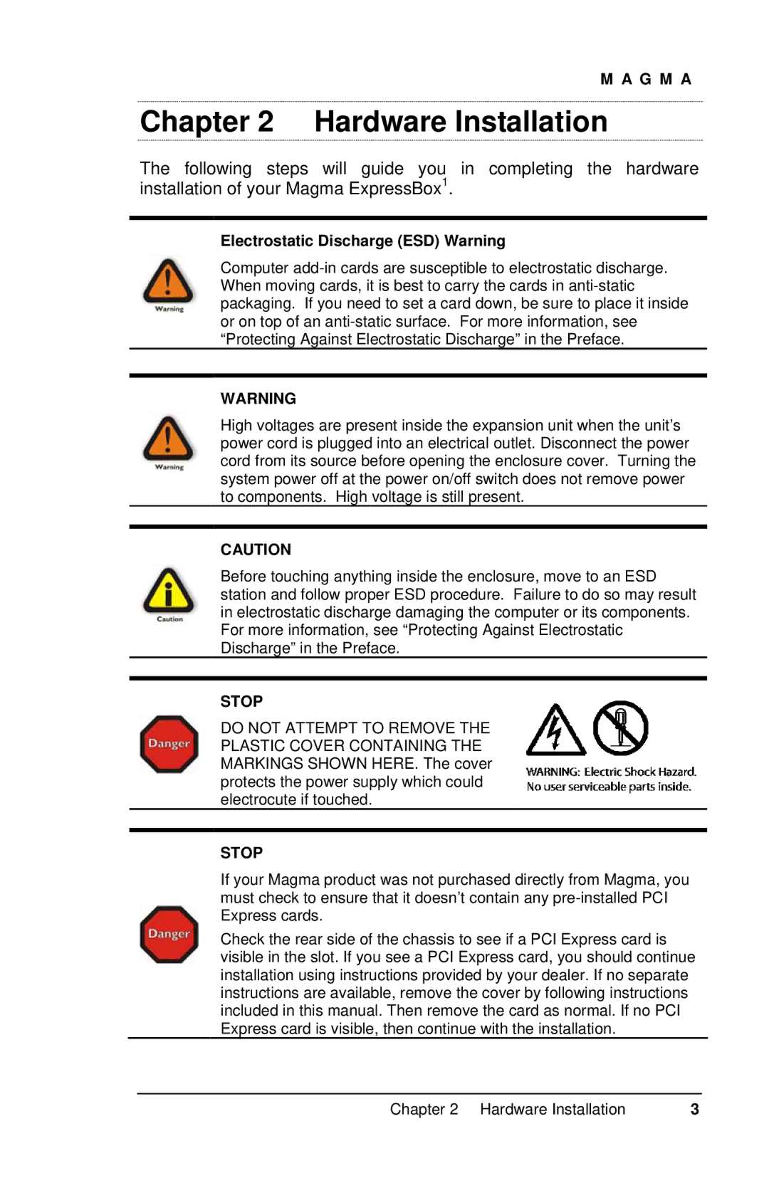 Compaq EB1F, EB1H user manual Hardware Installation, Stop 