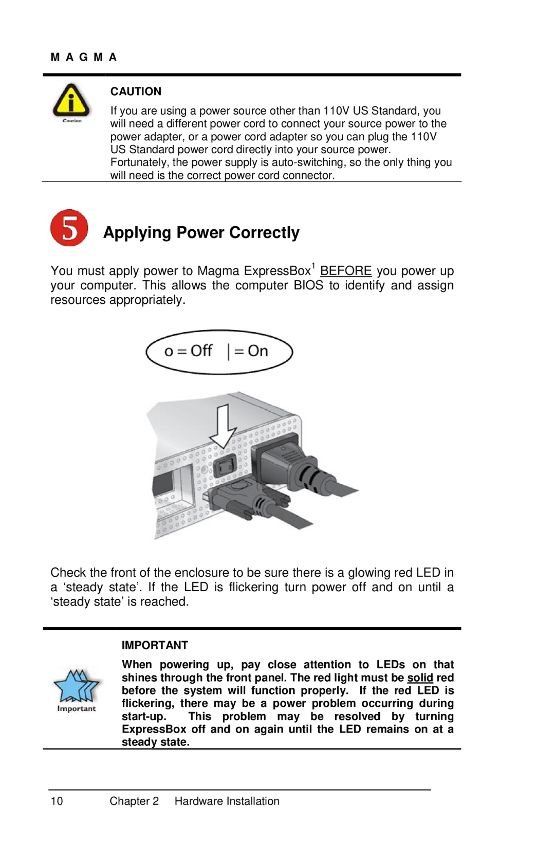 Compaq EB1H, EB1F user manual Applying Power Correctly 