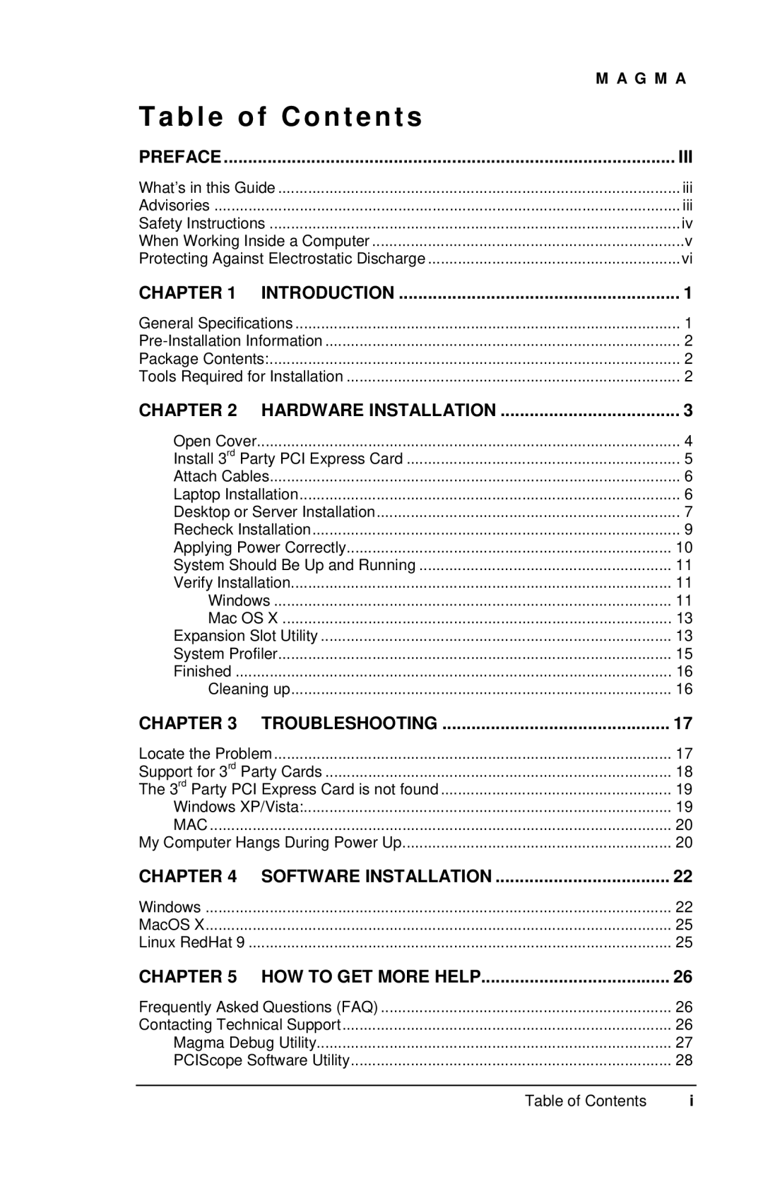 Compaq EB1F, EB1H user manual Table of Contents 