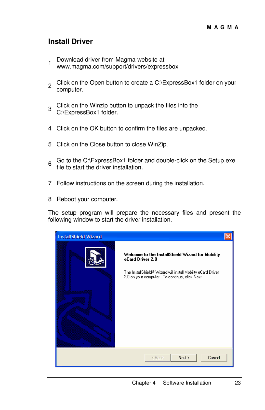 Compaq EB1F, EB1H user manual Install Driver 