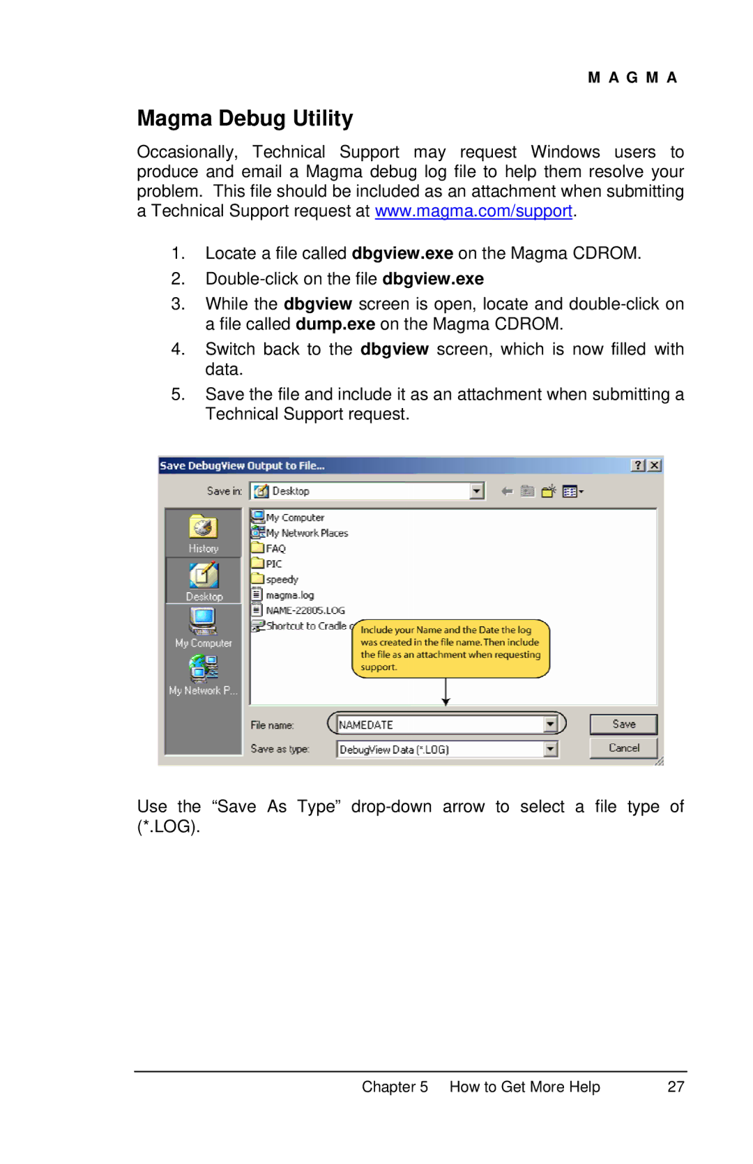 Compaq EB1F, EB1H user manual Magma Debug Utility 