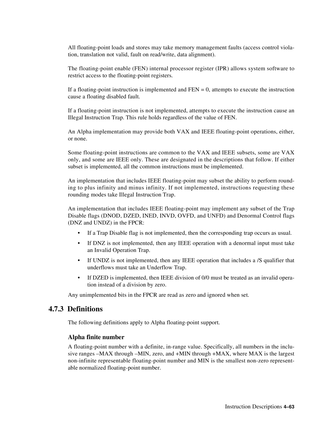 Compaq ECQD2KCTE manual Definitions, Alpha finite number 