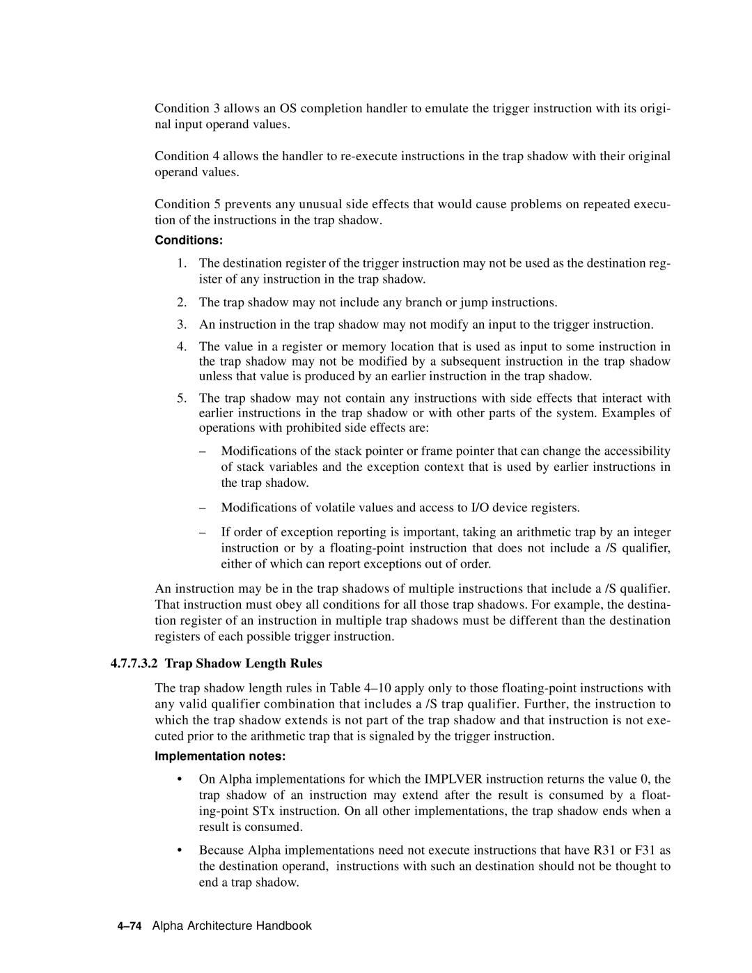 Compaq ECQD2KCTE manual Trap Shadow Length Rules 