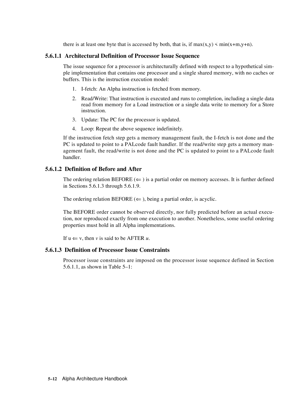 Compaq ECQD2KCTE manual Architectural Definition of Processor Issue Sequence, Definition of Before and After 